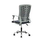 Load image into Gallery viewer, Ergonomic Grey Metal Computer Desk Chair - Multi-Purpose, Durable Design, 6-Month Warranty, 120KG Capacity-GCC Home Center