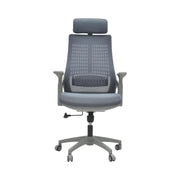 Ergonomic Large Office Chair with Breathable Mesh & Adjustable Features - Comfortable, Heavy-Duty Design, Grey-GCC Home Center