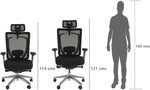 Load image into Gallery viewer, Ergonomic Mesh Chair With High Back Support - Modern &amp; Ergonomic Office Chair (Black)-GCC Home Center