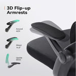 Load image into Gallery viewer, Ergonomic Mesh Office Chair with Adjustable Lumbar &amp; Headrest Support - Reclining Black Desk Chair, 3-Year Warranty-GCC Home Center