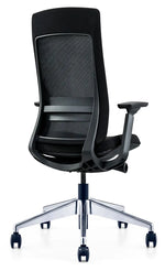 Load image into Gallery viewer, Ergonomic Multifunction Office Chair – Adjustable Headrest, 4-Position Lock, and Chrome Base