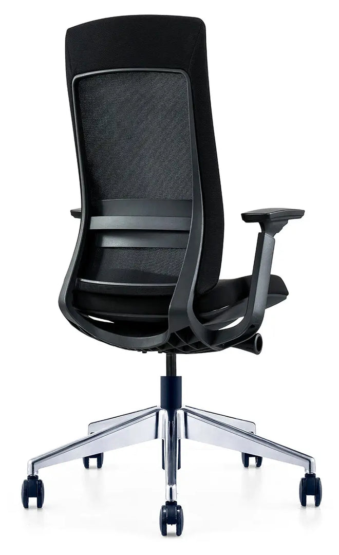 Ergonomic Multifunction Office Chair – Adjustable Headrest, 4-Position Lock, and Chrome Base