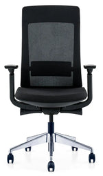Load image into Gallery viewer, Ergonomic Multifunction Office Chair – Adjustable Headrest, 4-Position Lock, and Chrome Base