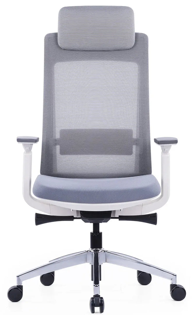 Ergonomic Multifunction Office Chair – Adjustable Headrest, 4-Position Lock, and Chrome Base
