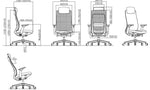 Load image into Gallery viewer, Ergonomic Multifunction Office Chair – Adjustable Headrest, 4-Position Lock, and Chrome Base