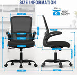 Load image into Gallery viewer, Ergonomic Office Chair - BIFMA Certified High Back Mesh Desk Chair with Adjustable Lumbar Support &amp; Flip-Up Armrests for Home Office (Modern, All Black)