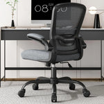 Load image into Gallery viewer, Ergonomic Office Chair - BIFMA Certified High Back Mesh Desk Chair with Adjustable Lumbar Support &amp; Flip-Up Armrests for Home Office (Modern, All Black)