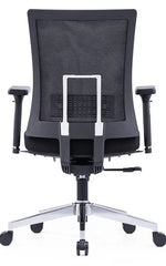 Load image into Gallery viewer, Ergonomic Office Chair – Black with Sliding Seat, Adjustable Headrest &amp; Lumbar Support
