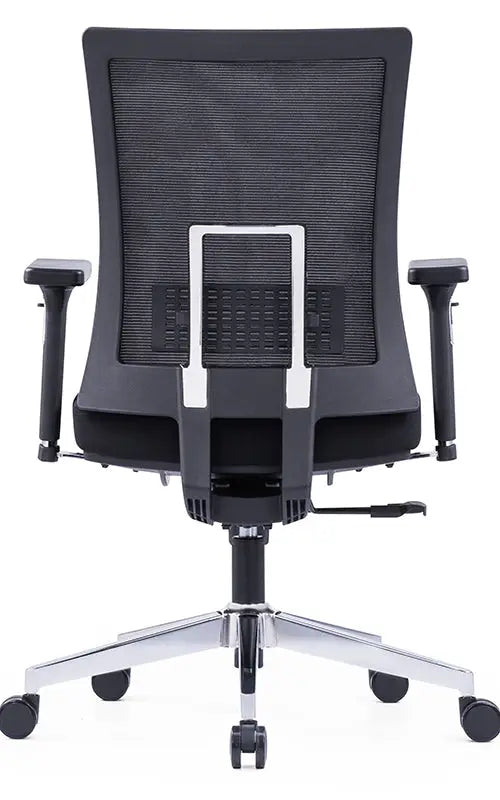 Ergonomic Office Chair – Black with Sliding Seat, Adjustable Headrest & Lumbar Support