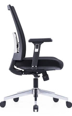 Load image into Gallery viewer, Ergonomic Office Chair – Black with Sliding Seat, Adjustable Headrest &amp; Lumbar Support