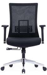 Load image into Gallery viewer, Ergonomic Office Chair – Black with Sliding Seat, Adjustable Headrest &amp; Lumbar Support