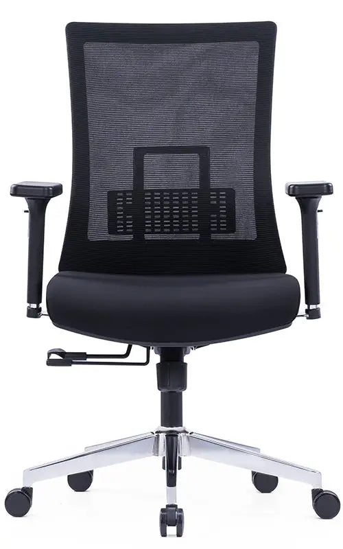 Ergonomic Office Chair – Black with Sliding Seat, Adjustable Headrest & Lumbar Support