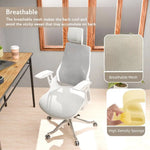 Load image into Gallery viewer, Ergonomic Office Chair With Adjustable Backrest - High Back (White)-GCC Home Center