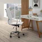 Load image into Gallery viewer, Ergonomic Office Chair with Height Adjustable Seat, PU Chrome High-Back-GCC Home Center