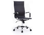 Load image into Gallery viewer, Ergonomic Office Chair with Height Adjustable Seat, PU Chrome High-Back-GCC Home Center
