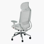 Ergonomic Office Chair with High Back, Gas Lift, and Metal Legs - Grey-GCC Home Center