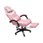Load image into Gallery viewer, Ergonomic Pink Gaming Chair with Fully Reclining Back - Adjustable, Heavy-Duty Design, 1-Year Warranty-GCC Home Center