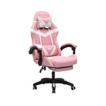 Load image into Gallery viewer, Ergonomic Pink Gaming Chair with Fully Reclining Back - Adjustable, Heavy-Duty Design, 1-Year Warranty-GCC Home Center