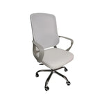 Load image into Gallery viewer, Ergonomic White Office Chair with Adjustable Lumbar Support &amp; 360° Swivel - Breathable Mesh Fabric, Comfortable Design-GCC Home Center