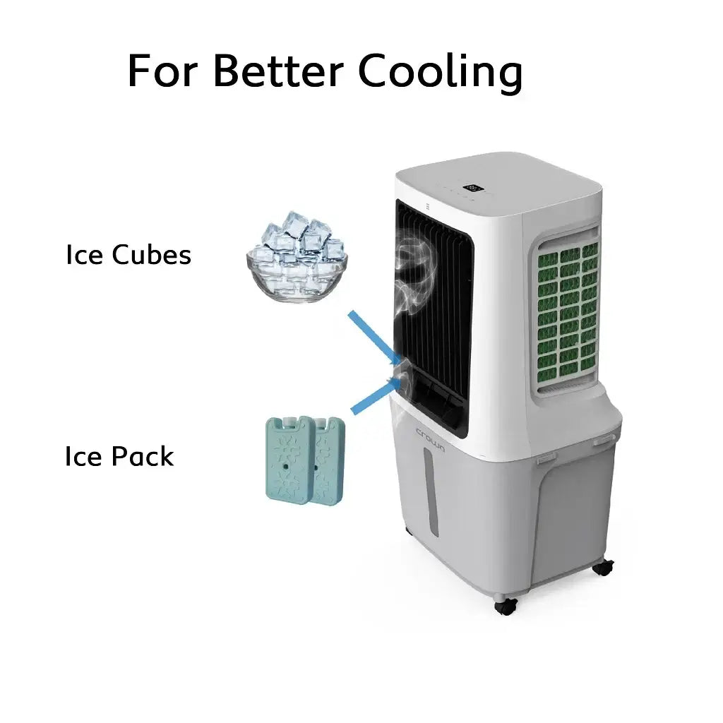 Evaporative Air Cooler AC‑400 – 1800 m³/h Powerful 30L Cooling System