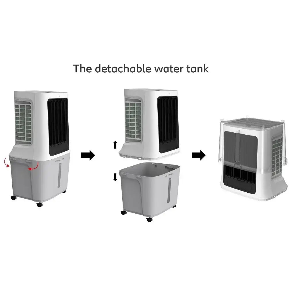Evaporative Air Cooler AC‑400 – 1800 m³/h Powerful 30L Cooling System