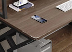 Load image into Gallery viewer, Executive Industrial Computer Desk, Gaming Desk Metal and Wood, Home or Office Desk, with Storage Shelves-GCC Home Center