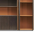 Load image into Gallery viewer, Executive Office Cabinet With Luxury Leather Finish - Rich Brown Finish-GCC Home Center