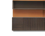 Load image into Gallery viewer, Executive Office Cabinet With Luxury Leather Finish - Rich Brown Finish-GCC Home Center