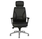 Load image into Gallery viewer, Executive Office Chair, Metal/Chrome Wheel Base - Black-GCC Home Center