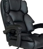 Load image into Gallery viewer, COOLBABY Executive Office Gaming Chair PU Leather 360° Swivel Desk Chair, High Back &amp; Adjustable Height Computer Table Chair, Soft Foam Gaming Study Chair Lumbar Support with Footrest (Black)-GCC Home Center