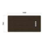 Load image into Gallery viewer, Executive Office Table, Modern Office Desk With Storage Cabinets - Brown-GCC Home Center