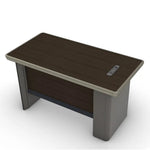 Load image into Gallery viewer, Executive Office Table, Modern Office Desk With Storage Cabinets - Brown-GCC Home Center