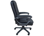 Load image into Gallery viewer, Executive PU High-Back Ergonomic Office Chair with Height Adjustable Seat - Black-GCC Home Center