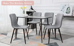Load image into Gallery viewer, Fabric Cushion Grey Dining Chair for Kitchen, Living Room-GCC Home Center