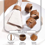 Load image into Gallery viewer, Faux Leather Table Runner 35.5x91.5 cm – Brown
