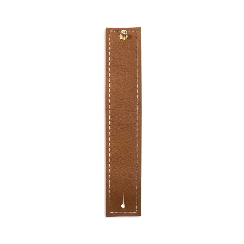 Faux Leather Table Runner 35.5x91.5 cm – Brown