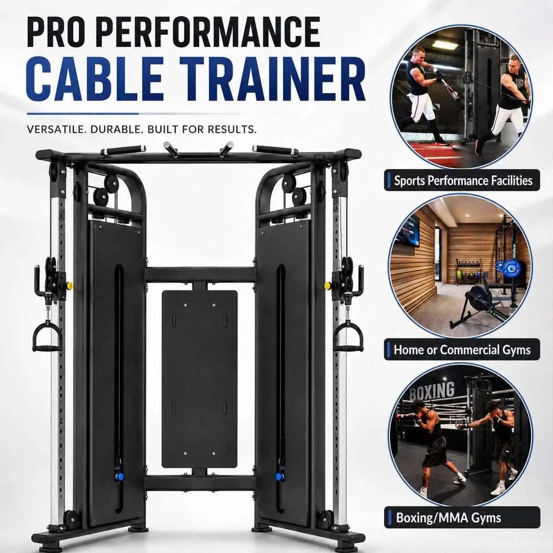 Fitness Dual Pulley Functional Trainer D006 - Premium AB Zone Machine with Dual 80kg Weight Stacks