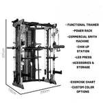Load image into Gallery viewer, Fitness Prestige Series DY-6000: Ultimate Functional Trainer with Smith Machine