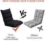 Load image into Gallery viewer, Floor Chair Foldable Lounger Chair Folding Lazy Sofa Gaming Chair Adjustable High Back Couch Recliner for Patio Deck-GCC Home Center