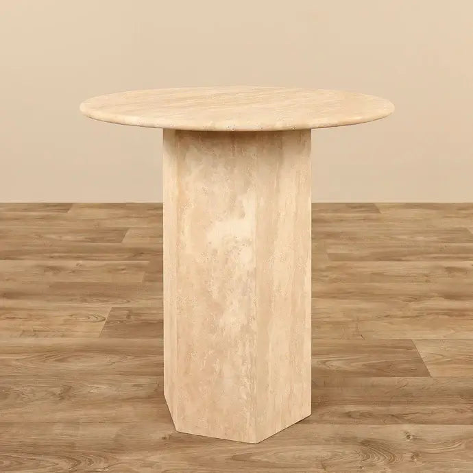 Florence Marble Side Table with Natural Elegance