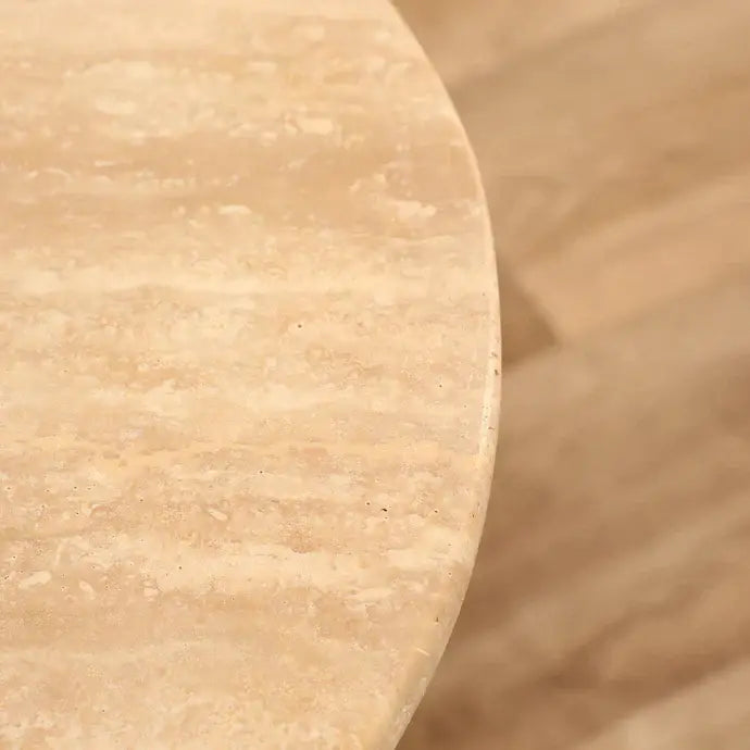 Florence Marble Side Table with Natural Elegance