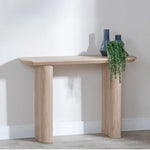 Load image into Gallery viewer, Fluted Pedestal Console Coffee Table