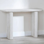 Load image into Gallery viewer, Fluted Pedestal Console Coffee Table