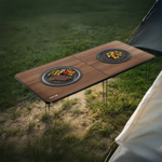 Load image into Gallery viewer, Fold Grill Mate Camping BBQ Table – Portable Wooden Outdoor Grill Station