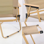Load image into Gallery viewer, Foldable Camping Chair with Wooden Armrest