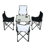 Load image into Gallery viewer, Foldable Camping Chairs With Table Set of 5