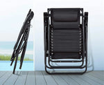 Load image into Gallery viewer, Foldable Outdoor Lounge Chair – Adjustable Camping &amp; Beach Recliner with Pillows and Cup Holders for Poolside, Garden &amp; Backyard**