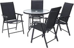 Load image into Gallery viewer, Foldable Patio Chair with Armrests and Breathable Seat Fabric, Outdoor Dining Chair-GCC Home Center
