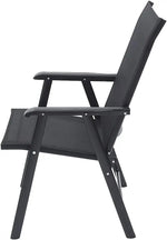 Load image into Gallery viewer, Foldable Patio Chair with Armrests and Breathable Seat Fabric, Outdoor Dining Chair-GCC Home Center
