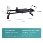 Load image into Gallery viewer, Foldable Pilates Reformer Machine – Stainless Steel, Adjustable Resistance for Home Gym &amp; Studio